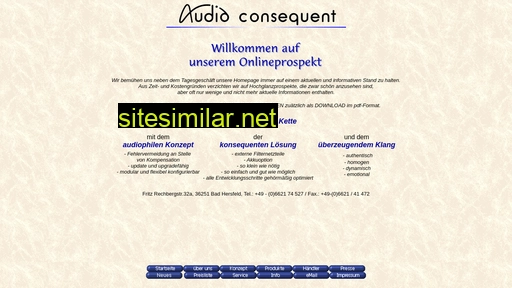 Audio-consequent similar sites