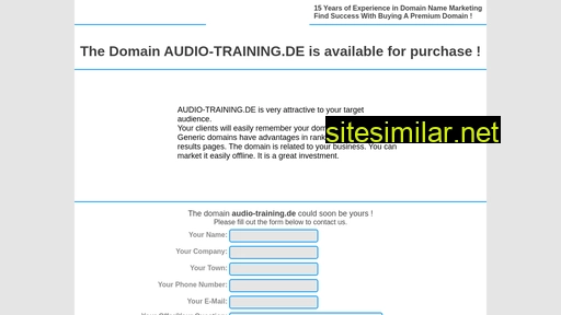 audio-training.de alternative sites