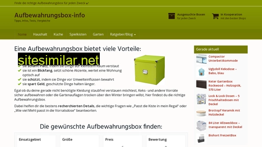 Aufbewahrungsbox-info similar sites