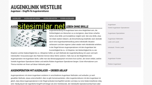 augenklinik-westelbe.de alternative sites