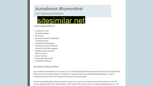 autodienst-blumenthal.de alternative sites