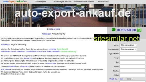 Auto-export-ankauf similar sites