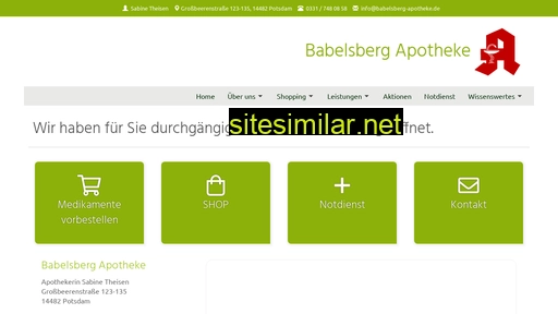 Babelsberg-apotheke similar sites