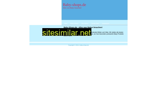 baby-shops.de alternative sites