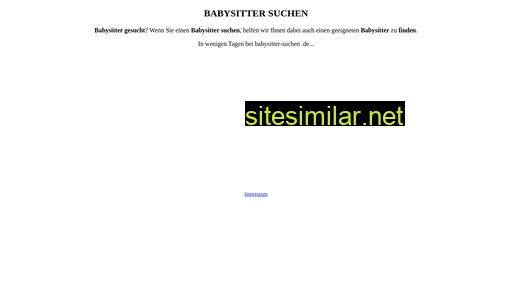 babysitter-suchen.de alternative sites