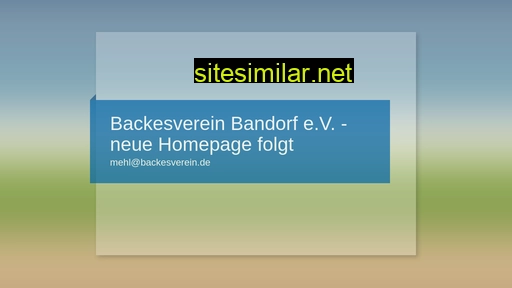 backesverein.de alternative sites