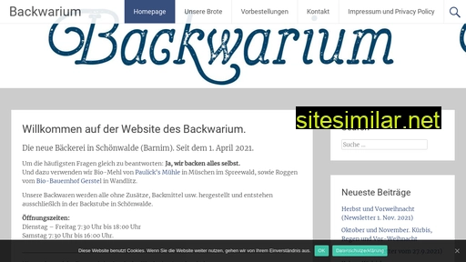 Backwarium similar sites