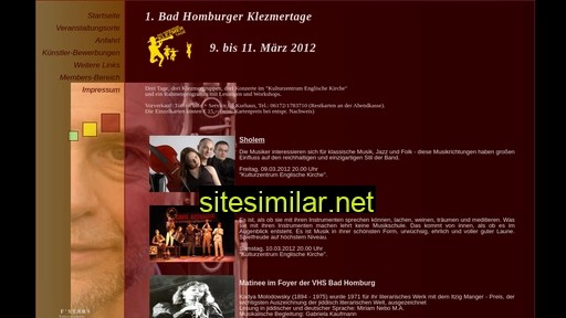badhomburgerklezmertage.de alternative sites