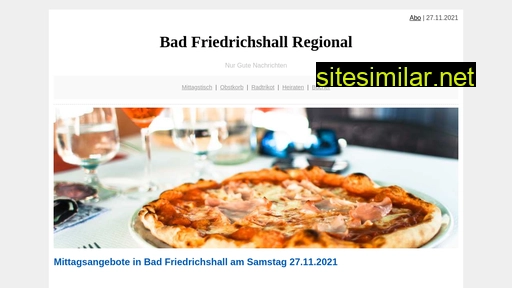 bad-friedrichshall-regional.de alternative sites