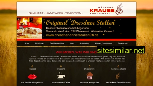 baeckerei-krause.de alternative sites
