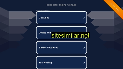 baeckerei-mainz-weitz.de alternative sites