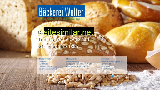 baeckerei-walter.de alternative sites