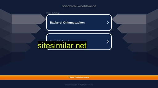 baeckerei-woehleke.de alternative sites