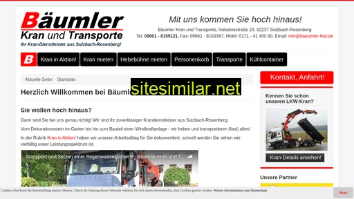 baeumler-kran.de alternative sites