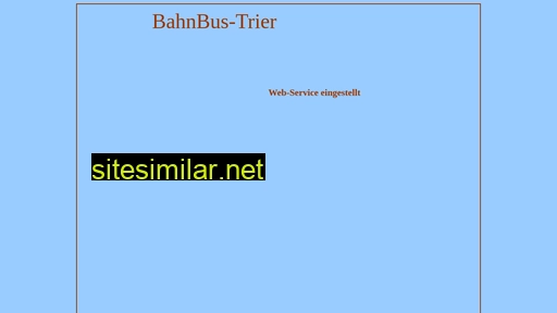 bahnbus-trier.de alternative sites