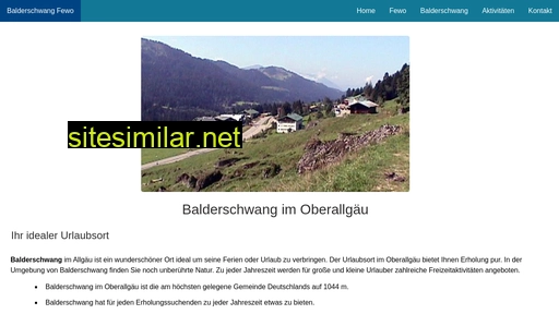 Balderschwang-fewo similar sites