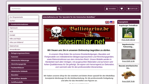 ballistarius.de alternative sites