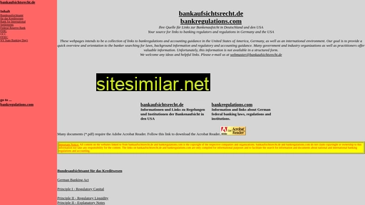 bankaufsichtsrecht.de alternative sites