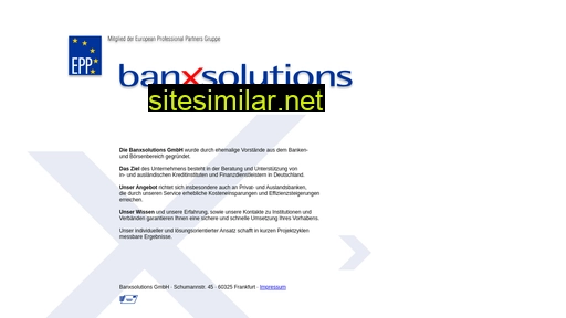 banxsolutions.de alternative sites