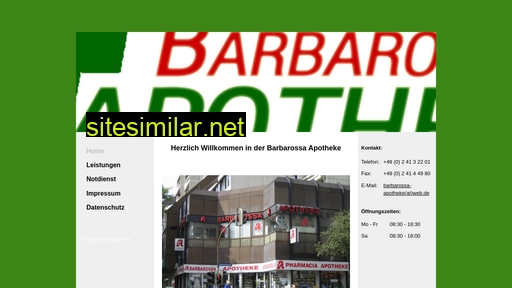 barbarossa-apotheke-aachen.de alternative sites