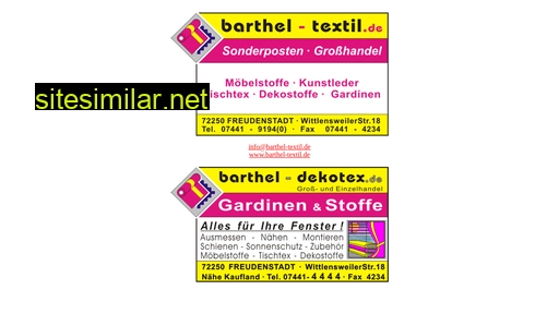 barthel-textil.de alternative sites