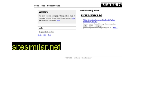 barwick.de alternative sites
