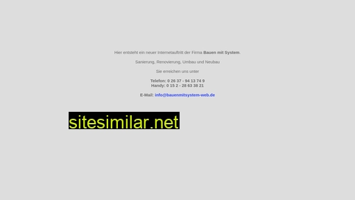 bauenmitsystem-web.de alternative sites