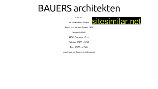 bauers-architekten.de alternative sites