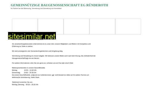 baugenossenschaft-ruenderoth.de alternative sites