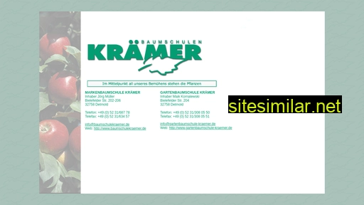 baumschule-kraemer.de alternative sites