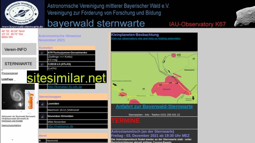 bayerwald-sternwarte.de alternative sites