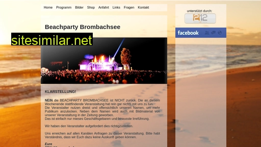 beachpartybrombachsee.de alternative sites