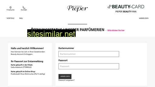 beautycard-pieper.de alternative sites