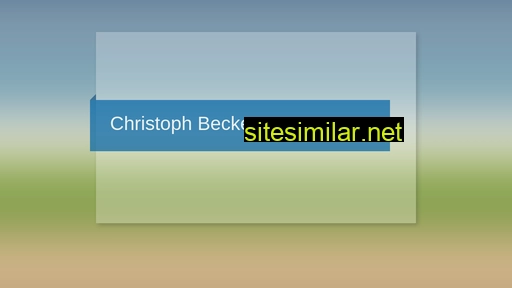 becker-christoph.de alternative sites