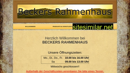 beckers-rahmenhaus.de alternative sites