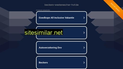 beckers-westerescher-hof.de alternative sites