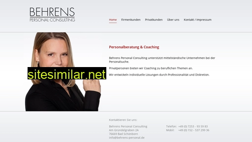 Behrens-personal similar sites