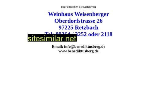 benediktusberg.de alternative sites