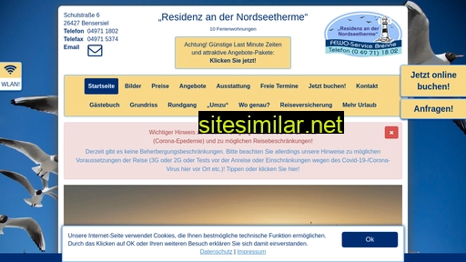bensersiel-residenz-nordseetherme.de alternative sites
