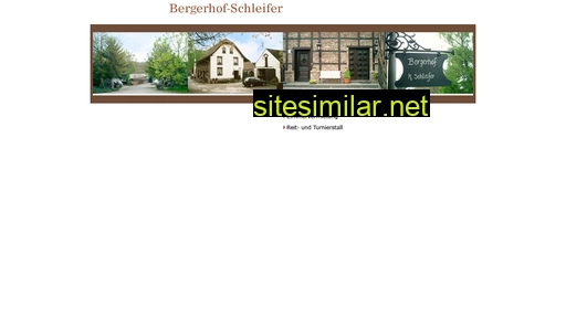 Bergerhof-schleifer similar sites