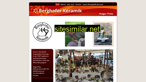 Berghofer-keramik similar sites