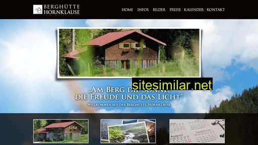 Berghuette-hornklause similar sites