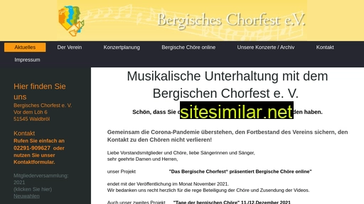 bergisches-chorfest.de alternative sites