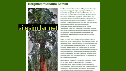 bergmammutbaum.de alternative sites
