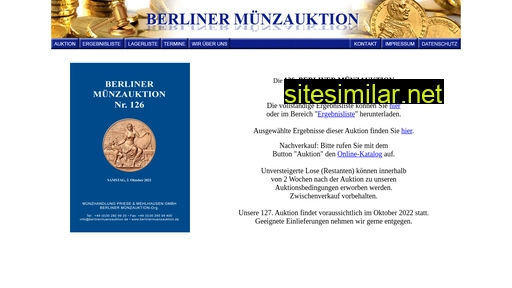 Berlinermuenzauktion similar sites