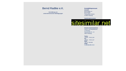 Bernd-radtke-ek similar sites