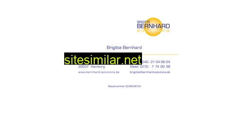 Bernhard-solutions similar sites