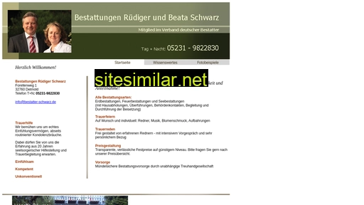 bestatter-schwarz.de alternative sites