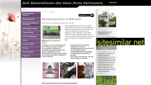 bestattungshaus-biberach.de alternative sites