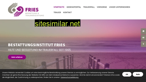 bestattungshaus-fries.de alternative sites